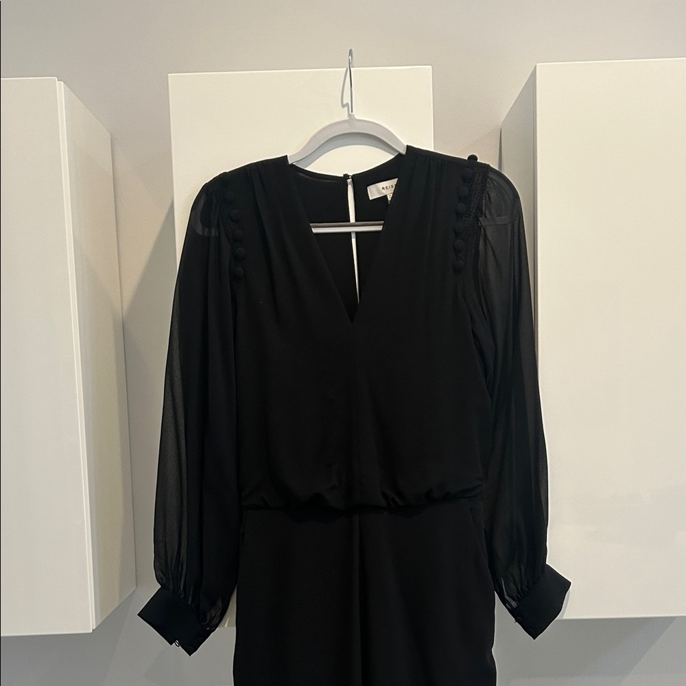Elegant Black Long Sleeve Jumpsuit